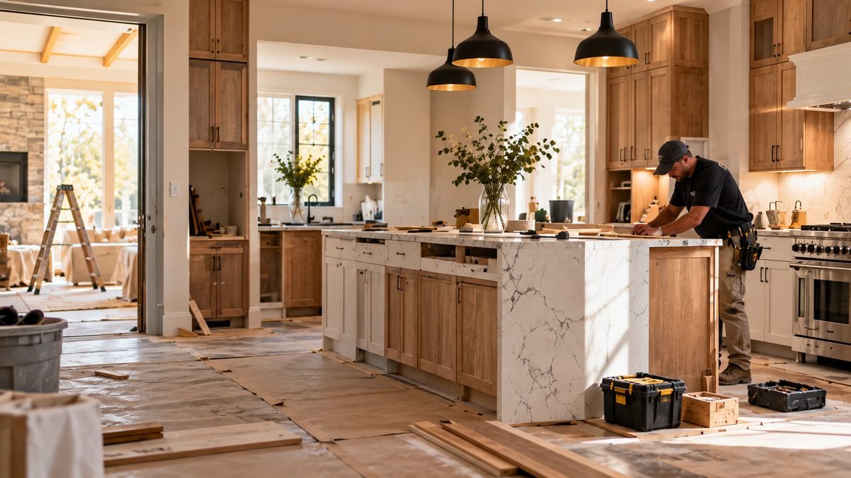 Kitchen remodel in progress